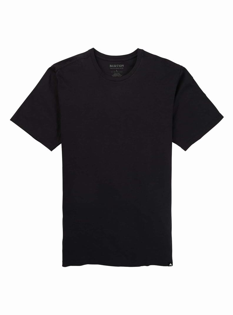 T-shirts Burton Classiche Corta Sleeve Homme Noir | 238640-YDG