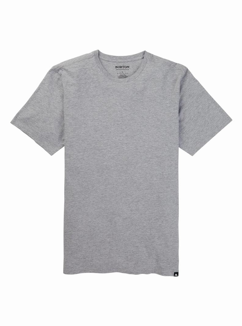 T-shirts Burton Classiche Corta Sleeve Homme Grise | 671958-BDK