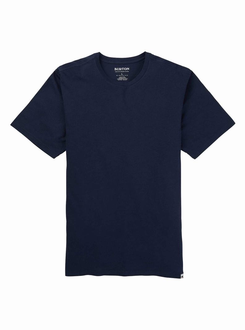 T-shirts Burton Classiche Corta Sleeve Homme Bleu | 968472-NTX