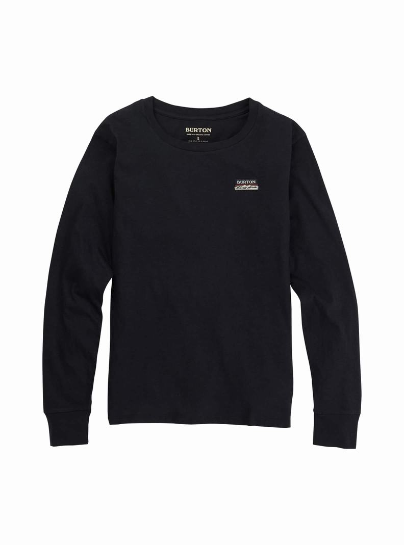 T-shirts Burton Classiche Long Sleeve Femme Noir | 471968-HOJ