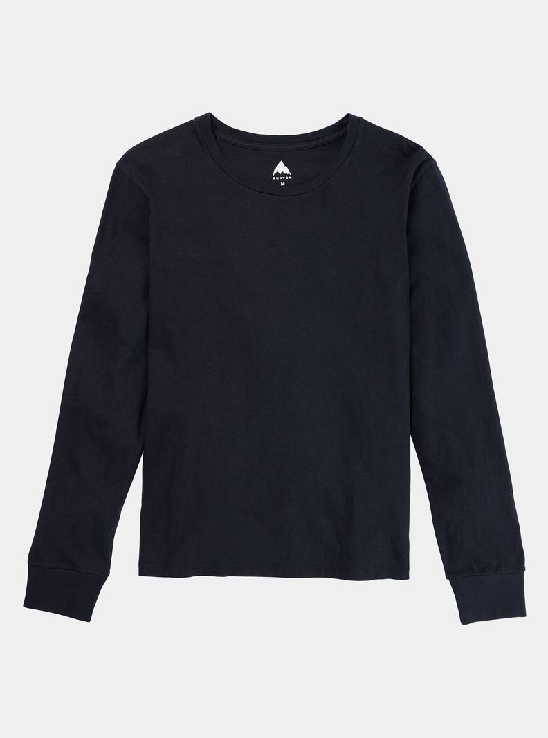 T-shirts Burton Classiche Long Sleeve Femme Noir | 748269-UQE