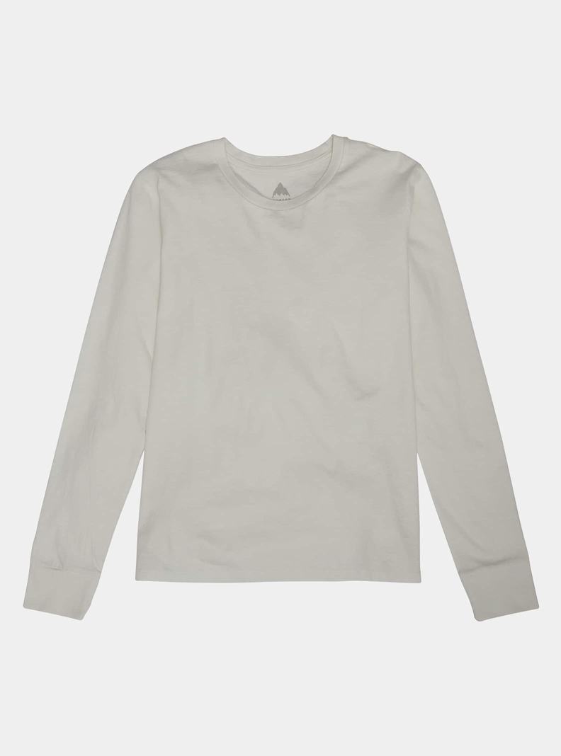 T-shirts Burton Classiche Long Sleeve Femme Blanche | 835647-KQA