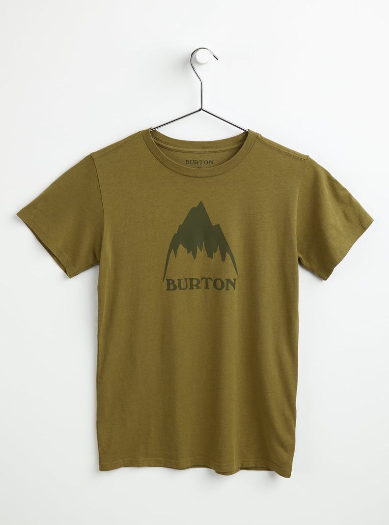 T-shirts Burton Classiche Mountain High Corta Sleeve Enfant Vert Olive | 192845-TMN