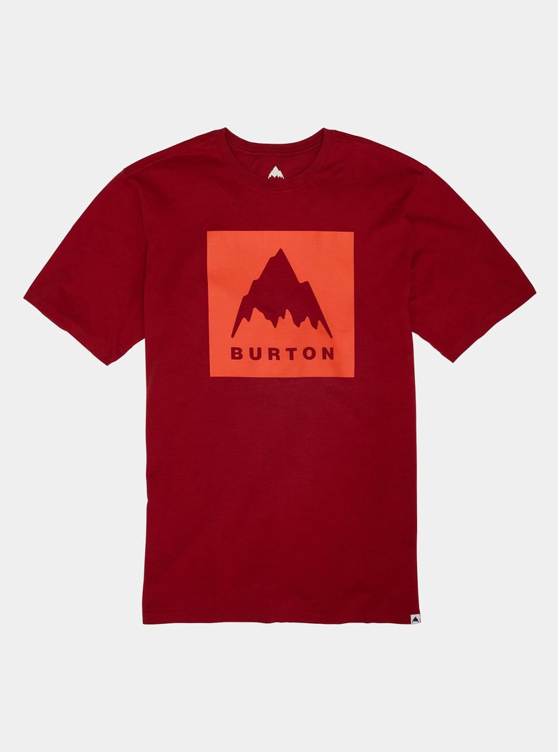 T-shirts Burton Classiche Mountain High Corta Sleeve Femme Rouge | 472863-SRO