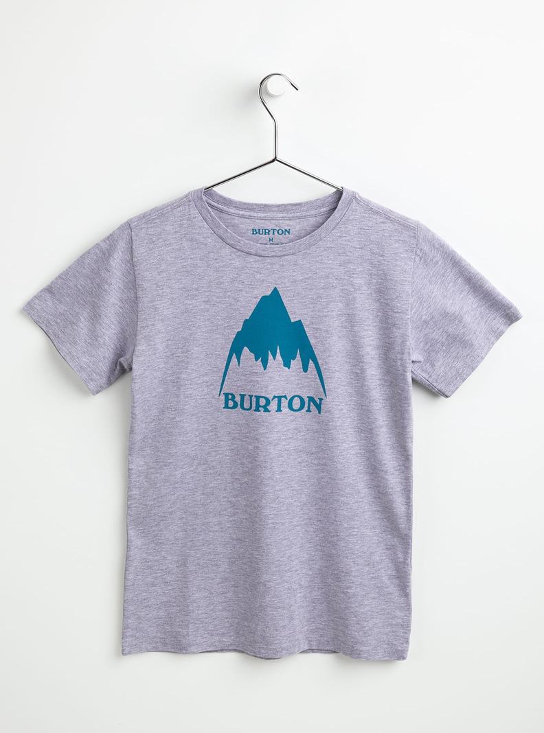 T-shirts Burton Classiche Mountain High Corta Sleeve Enfant Grise | 587496-MSK
