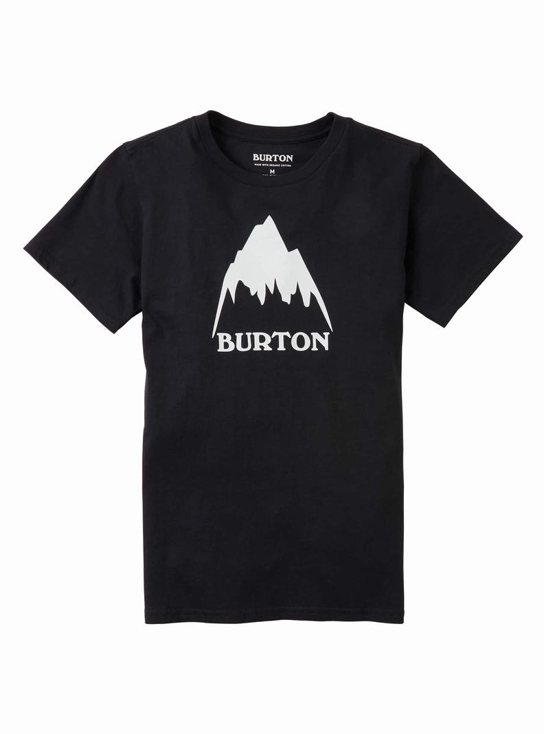T-shirts Burton Classiche Mountain High Corta Sleeve Enfant Noir | 820754-TXB