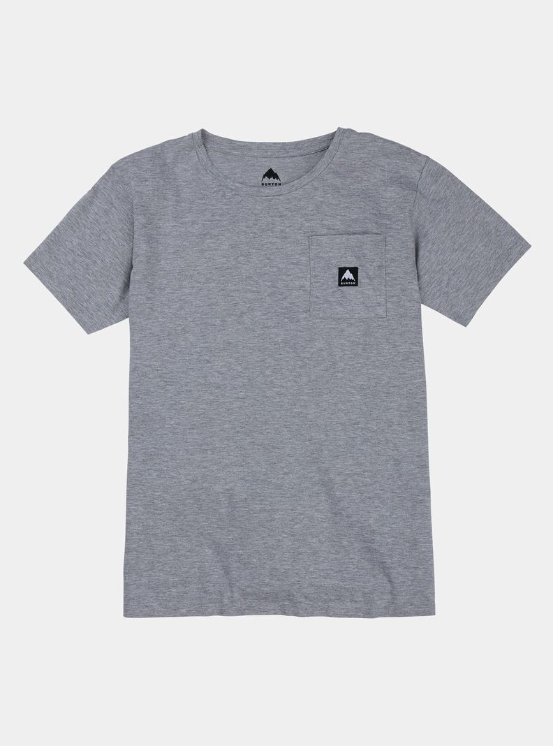 T-shirts Burton Colfax Corta Sleeve Femme Grise | 102386-FBH