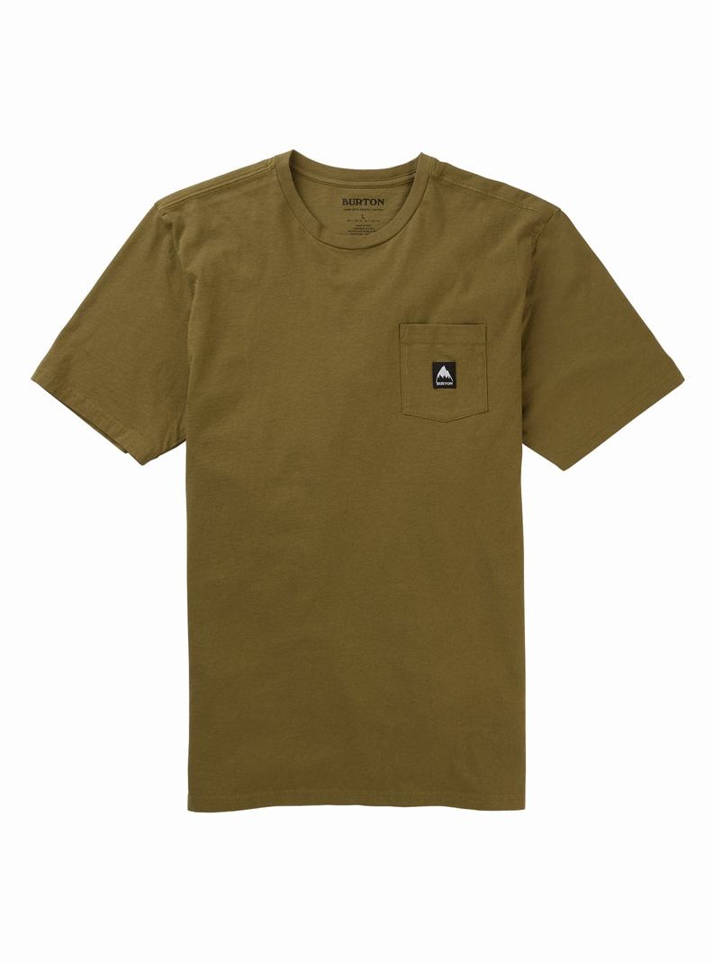 T-shirts Burton Colfax Corta Sleeve Femme Vert Olive | 579643-POV