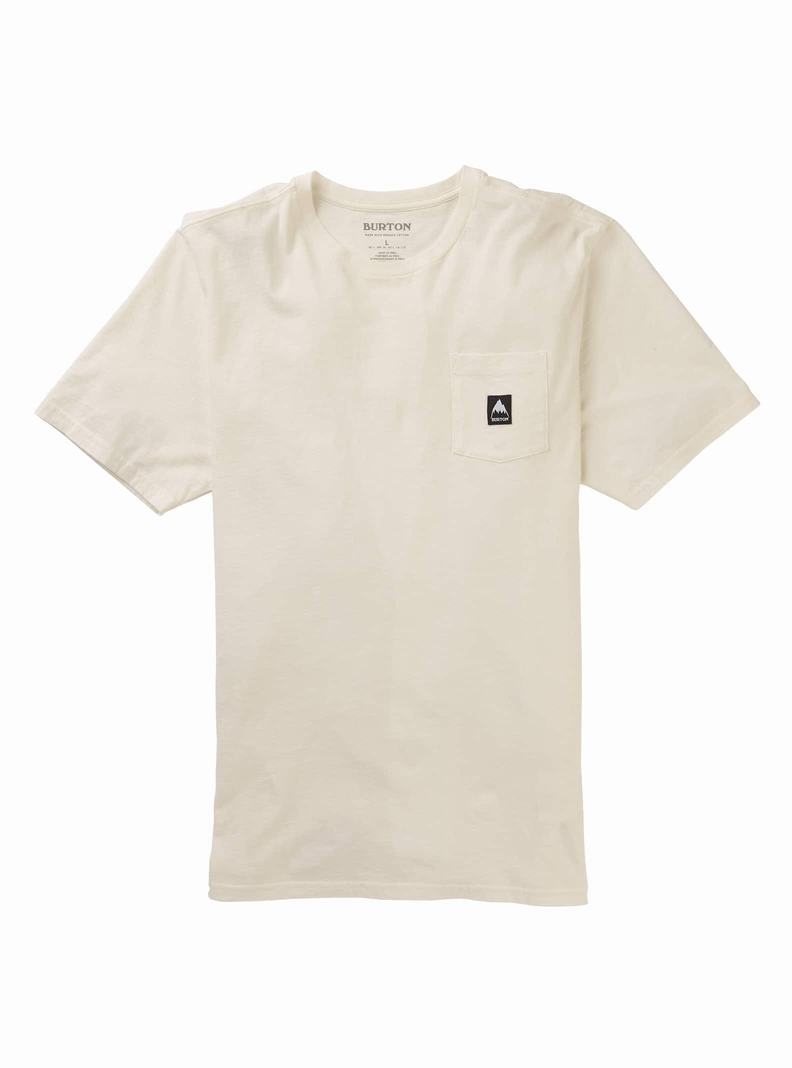 T-shirts Burton Colfax Corta Sleeve Homme Blanche | 214906-ZUC
