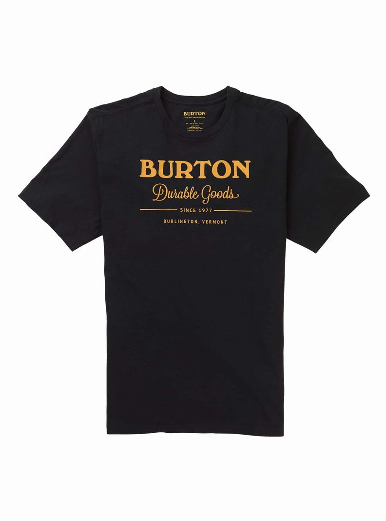 T-shirts Burton Durable Goods Corta Sleeve Homme Noir | 568492-XSD