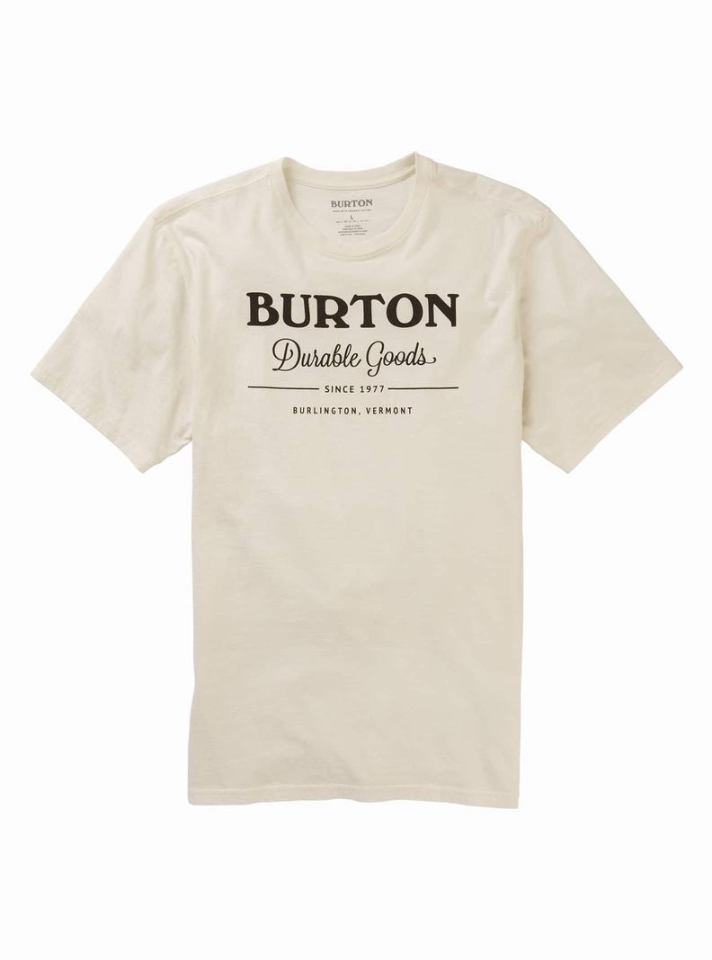 T-shirts Burton Durable Goods Corta Sleeve Femme Blanche | 784325-XSE