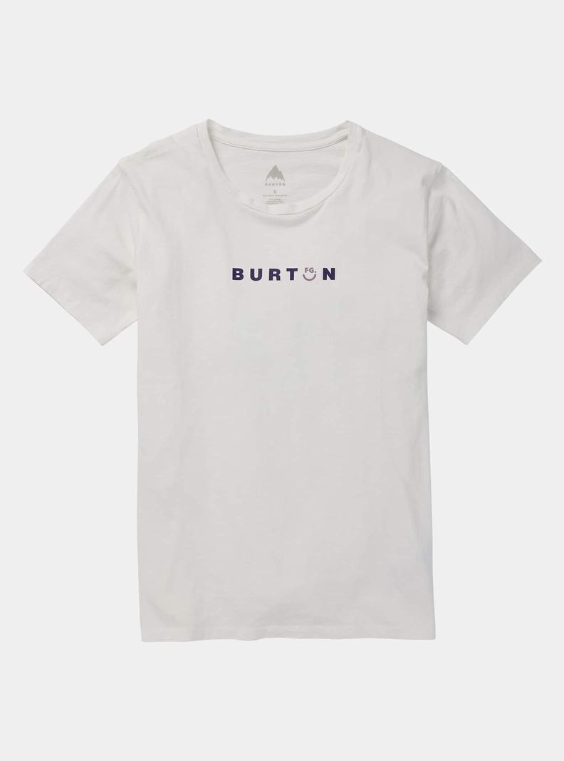 T-shirts Burton Feelgood Corta Sleeve Femme Blanche | 710642-KCU