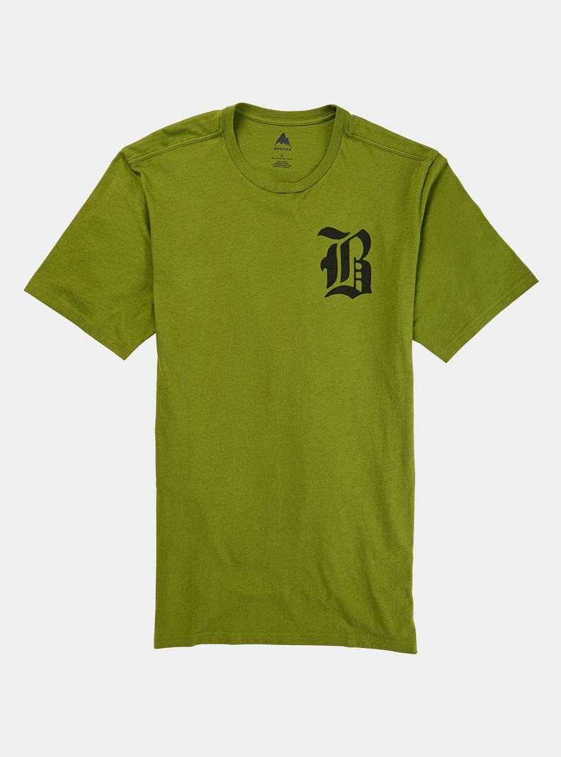 T-shirts Burton Hesston Corta Sleeve Homme Vert | 205361-ELS