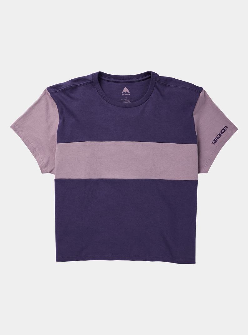 T-shirts Burton Lowball Corta Sleeve Femme Violette | 945283-XDL