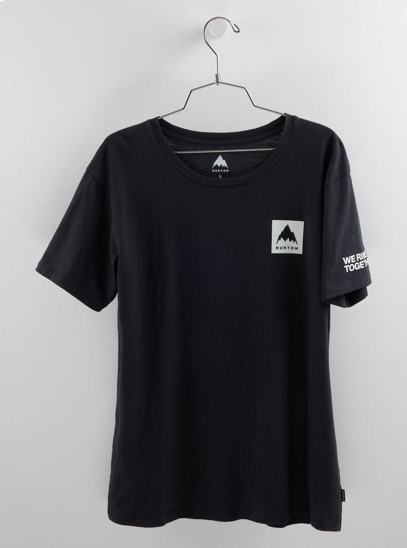 T-shirts Burton Mountain Mark Corta Sleeve Femme Noir | 214987-RQV