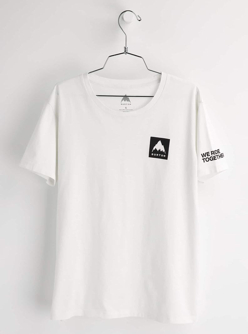T-shirts Burton Mountain Mark Corta Sleeve Femme Blanche | 238415-UNG