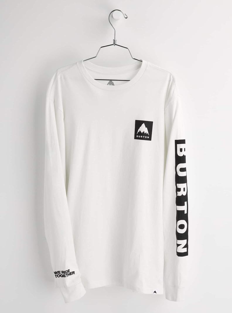 T-shirts Burton Mountain Mark Long Sleeve Homme Blanche | 845720-GHO