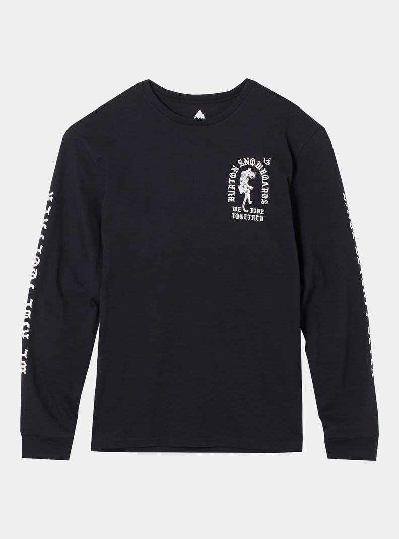 T-shirts Burton Name Dropper Long Sleeve Homme Noir | 052934-VUC