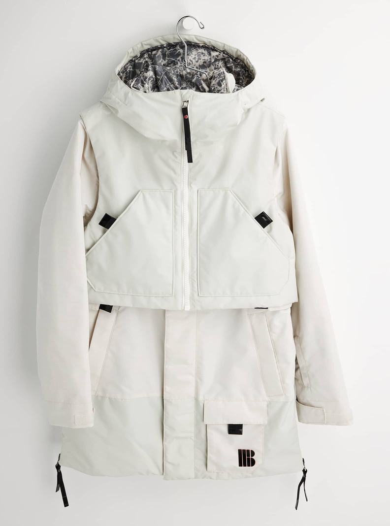 Veste Snowboard Burton Amora Parka Femme Argent | 184079-KEH