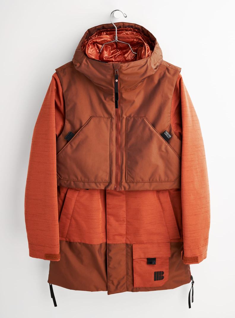 Veste Snowboard Burton Amora Parka Femme Marron | 295168-UCN