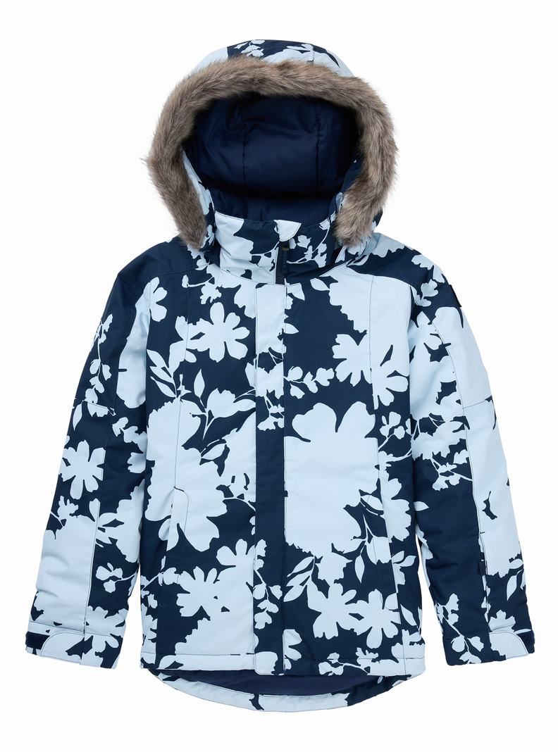 Veste Snowboard Burton Bennett Enfant Bleu Marron | 750681-UOP