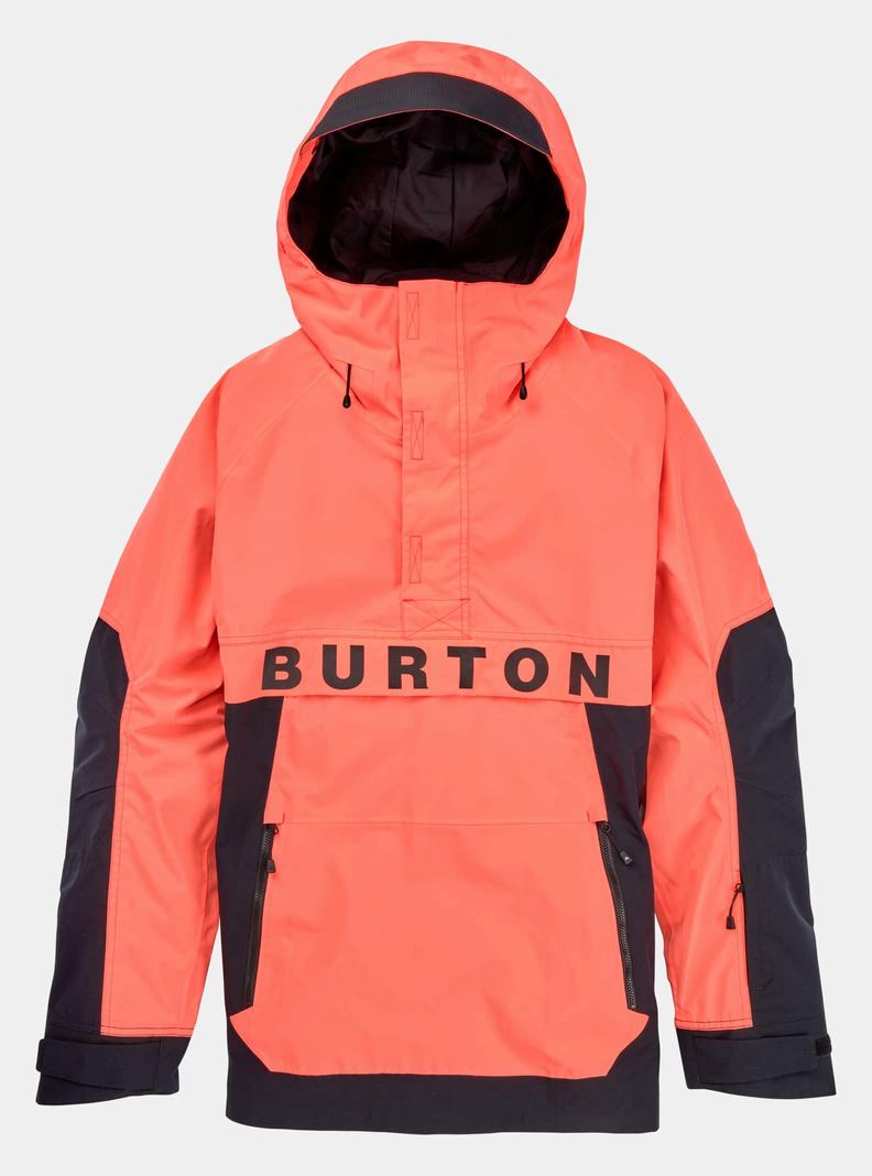 Veste Snowboard Burton Frostner 2L Anorak Homme Orange Noir | 769354-RIJ