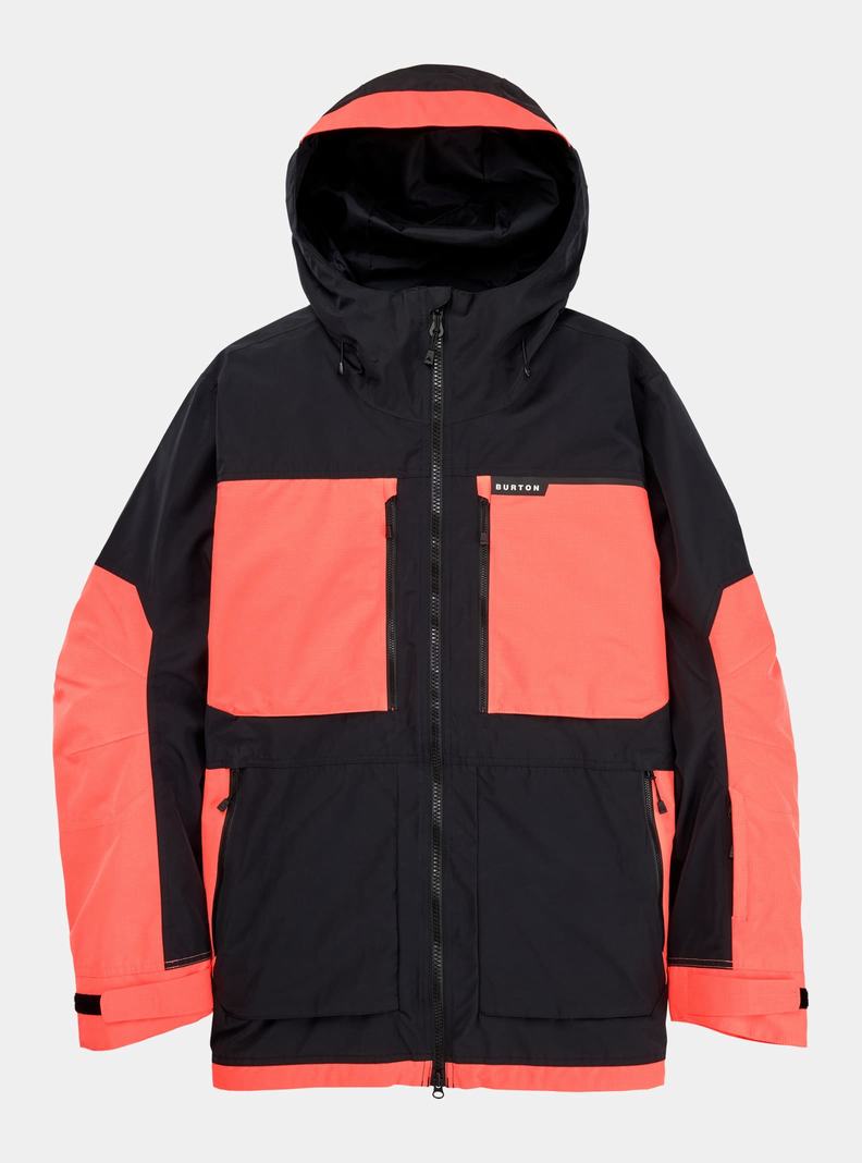 Veste Snowboard Burton Frostner 2L Homme Noir Orange | 302418-CUL