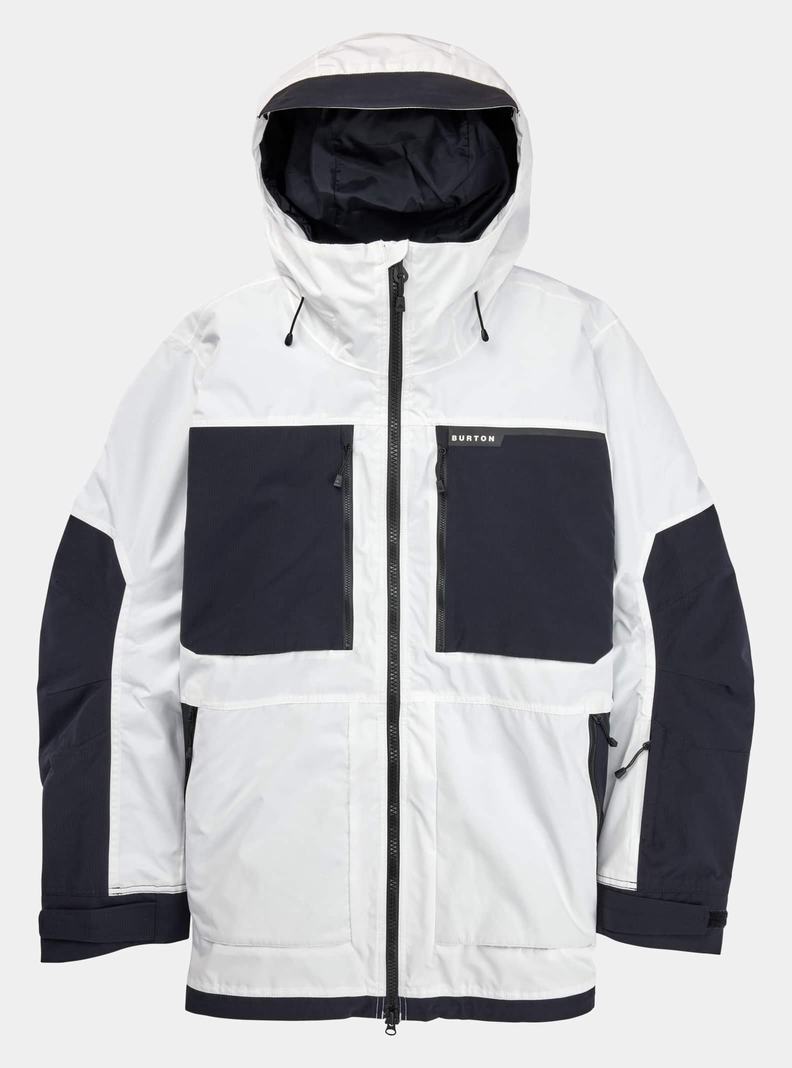 Veste Snowboard Burton Frostner 2L Homme Blanche Noir | 679825-PMT