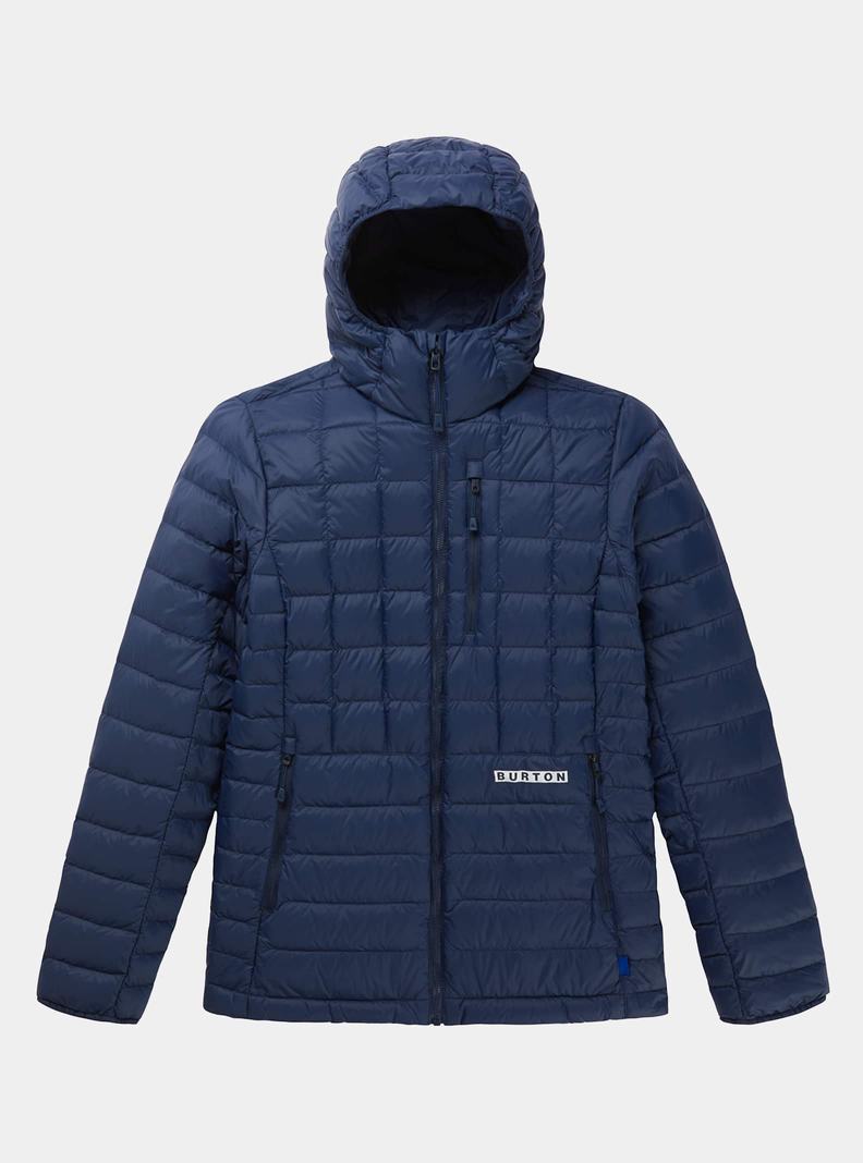 Veste Snowboard Burton Mid-Heat Encapuchonné Down Insulated Femme Bleu | 054286-XFP