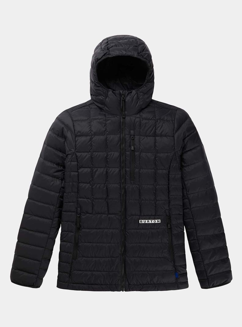 Veste Snowboard Burton Mid-Heat Encapuchonné Down Insulated Femme Noir | 250716-JRN