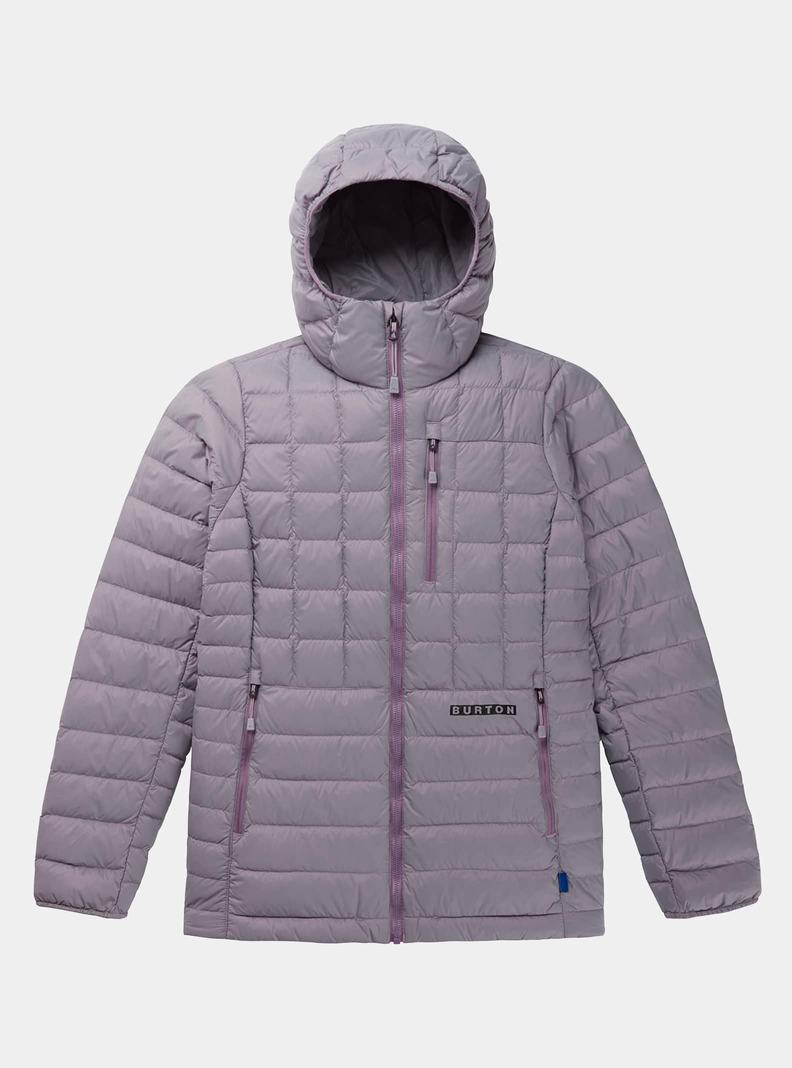 Veste Snowboard Burton Mid-Heat Encapuchonné Down Insulated Femme Lavande | 396217-FGI