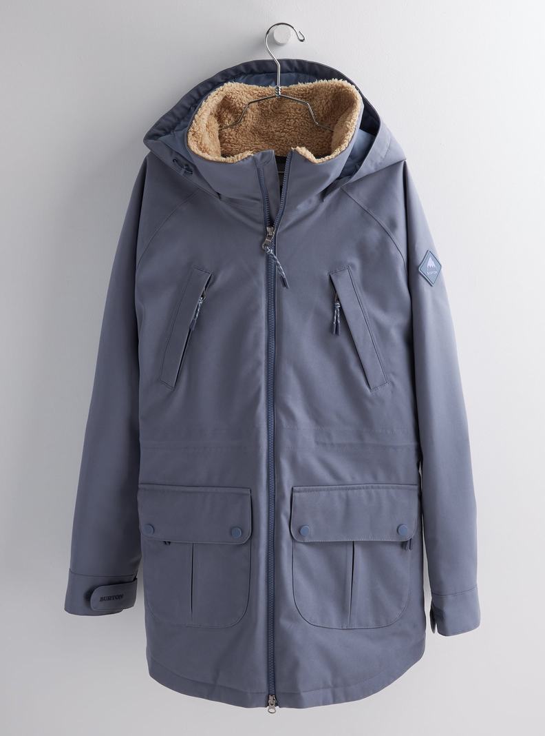 Veste Snowboard Burton Prowess Femme Grise | 380296-CXL