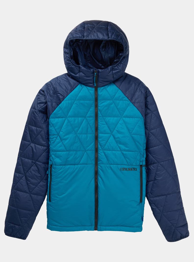 Veste Snowboard Burton Versatile Heat Encapuchonné Synthétique Insulated Homme Bleu | 517946-BPS