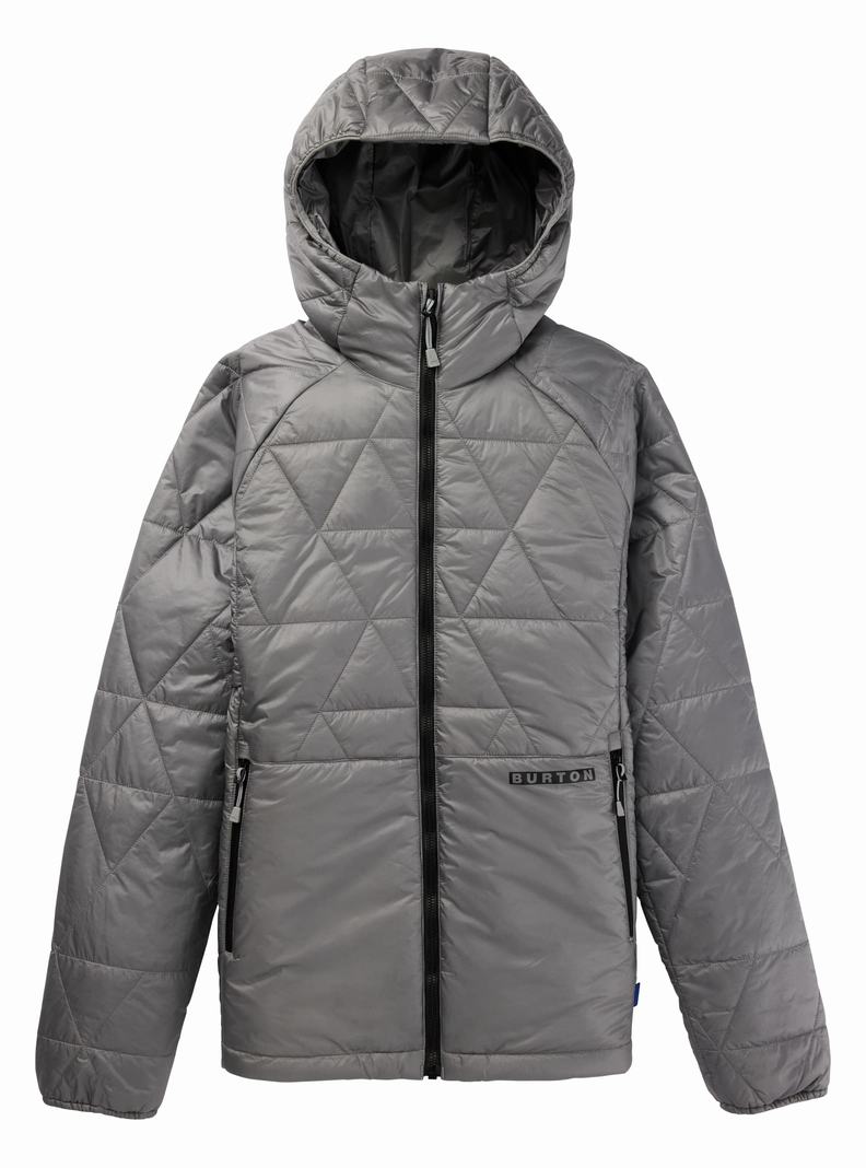 Veste Snowboard Burton Versatile Heat Encapuchonné Synthétique Insulated Femme Grise | 815426-OIG