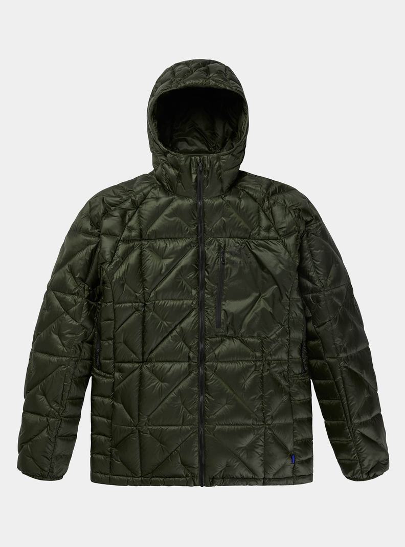 Veste Snowboard Burton [ak] Baker Encapuchonné Down Homme Vert Foncé | 758124-MWL