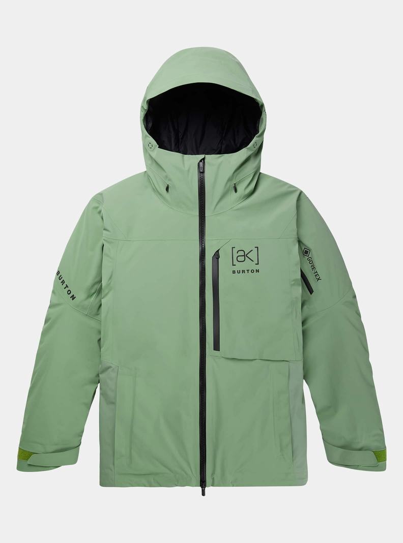 Veste Snowboard Burton [ak] Helitack GORE‑TEX 2L Stretch Homme Vert | 739456-PYC