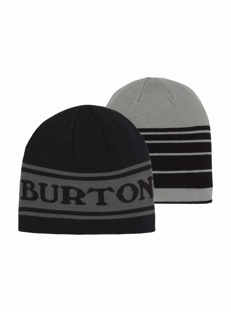 Bonnet Burton Billboard Reversible Enfant Noir | 106835-KTZ