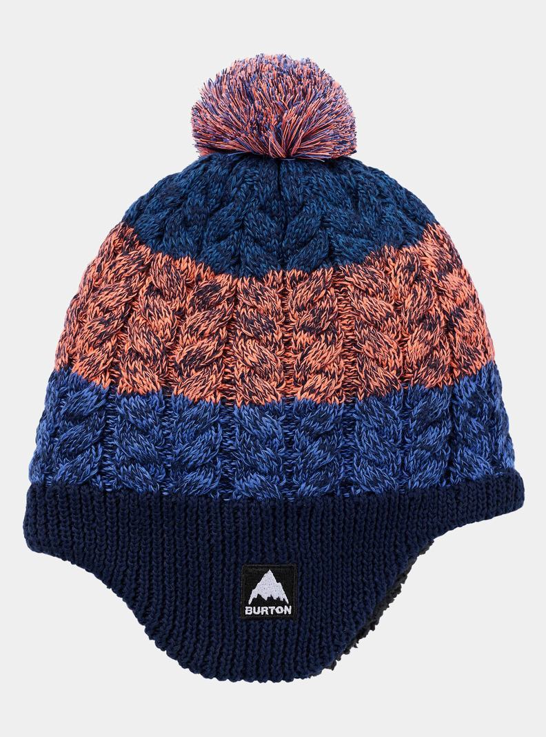 Bonnet Burton Fleece-Doublée Earflap Enfant Bleu | 943086-FXG