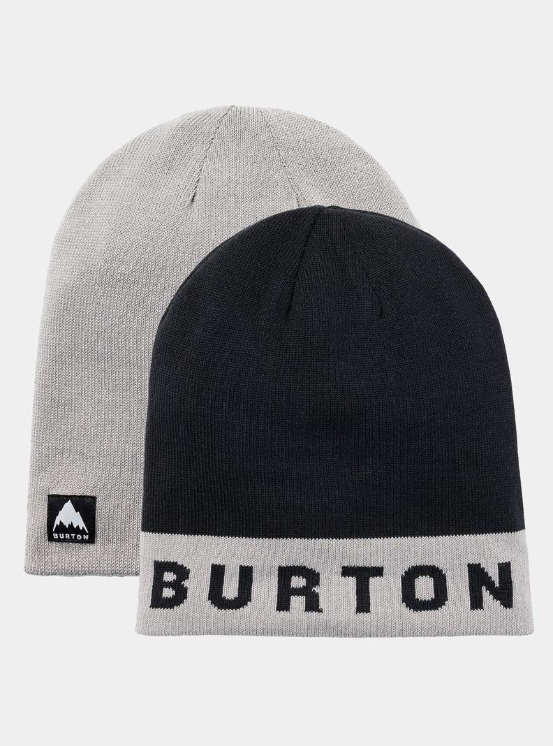 Bonnet Burton Recycled Billboard Femme Grise Noir | 908752-NVD