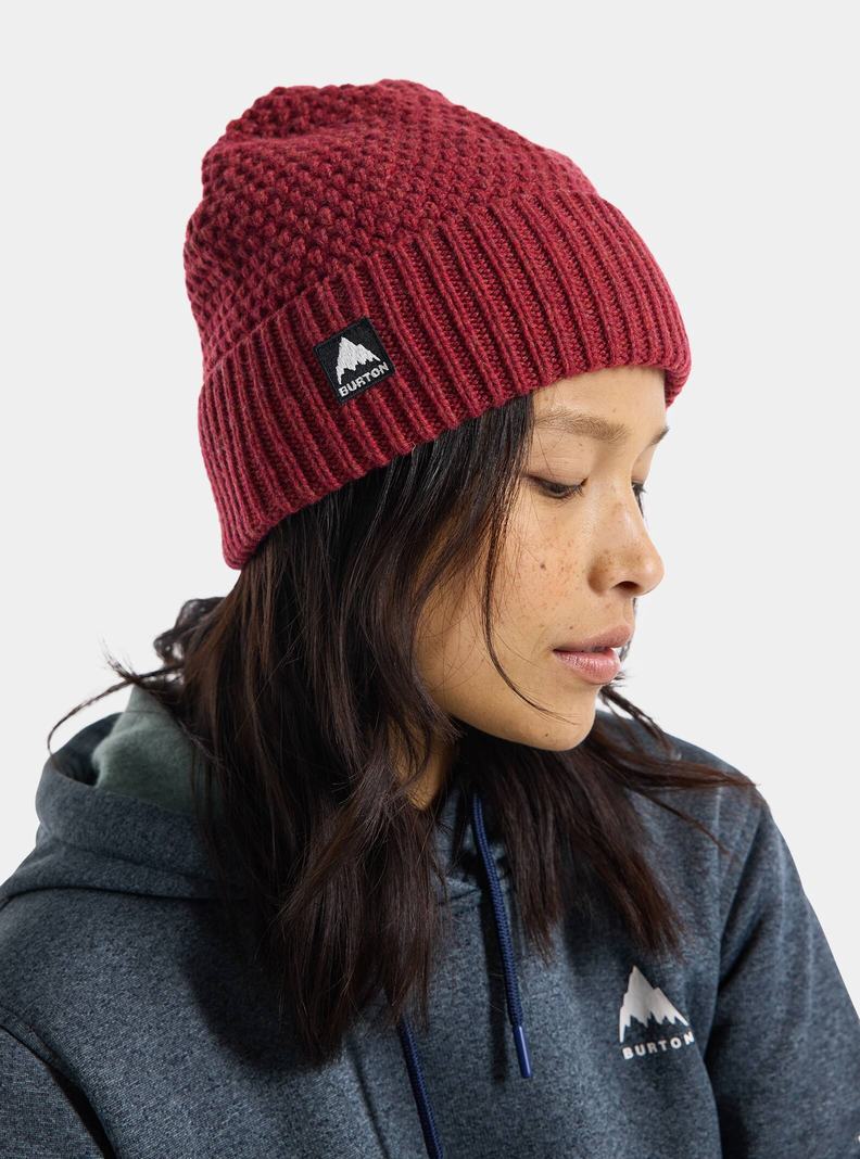 Bonnet Burton Seed Stitch Homme Orange Rose | 301765-STA