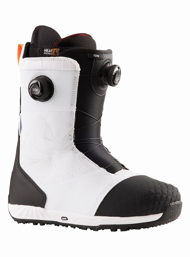 Boots Snowboard Burton Ion BOA® Homme Blanche | 109437-BXL