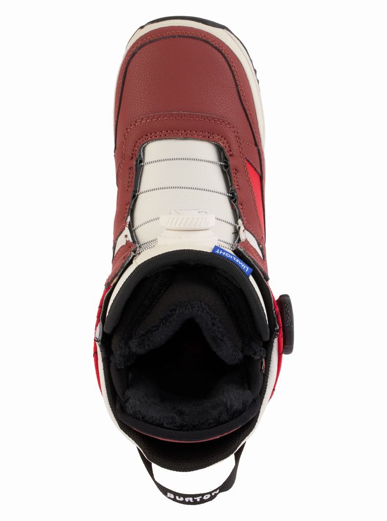 Boots Snowboard Burton Limelight BOA® Larges Femme Bordeaux Beige | 361805-CIM