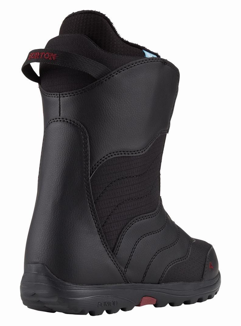 Boots Snowboard Burton Mint Dentelle Femme Noir | 463297-YDV