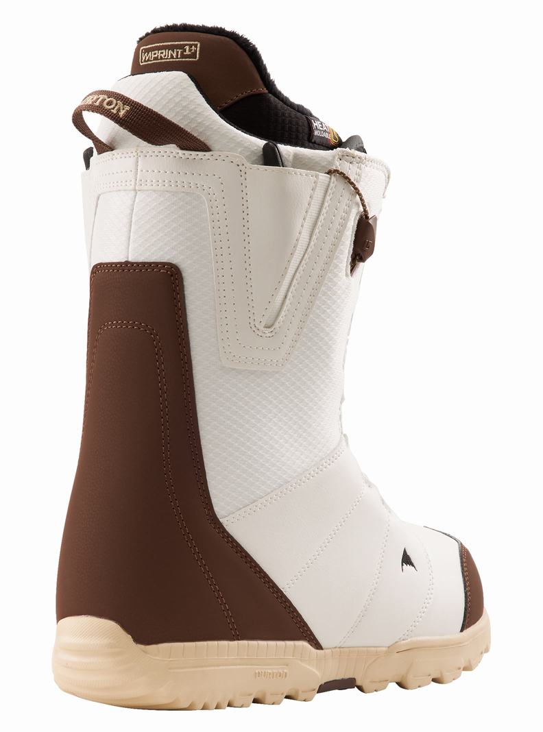 Boots Snowboard Burton Moto Homme Blanche | 087653-OHU