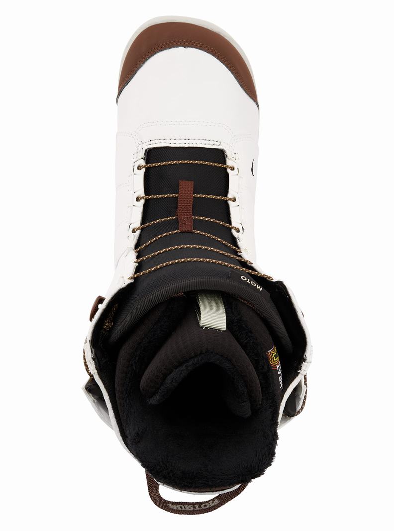 Boots Snowboard Burton Moto Homme Blanche | 087653-OHU