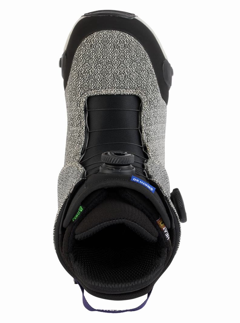 Boots Snowboard Burton Swath Step On® Homme Grise Noir | 571629-VDY