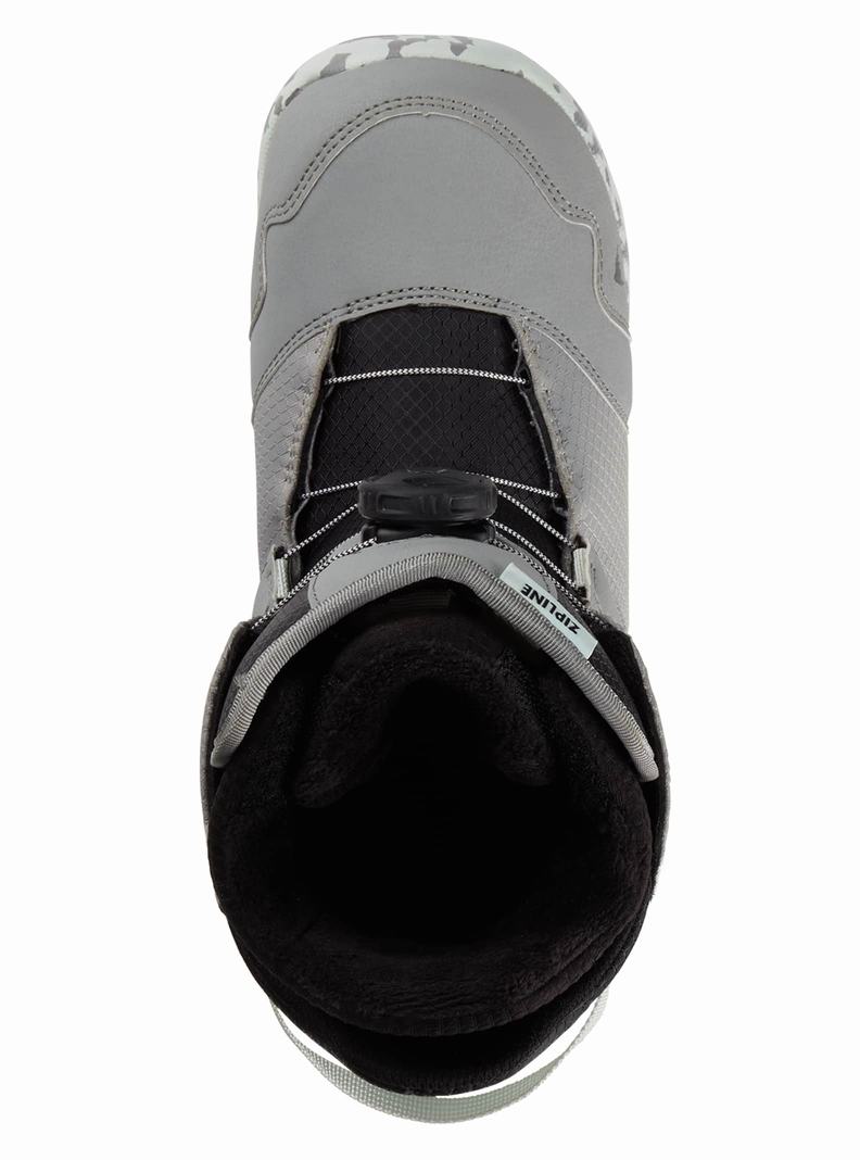 Boots Snowboard Burton Zipline BOA® Enfant Grise | 645927-XTS