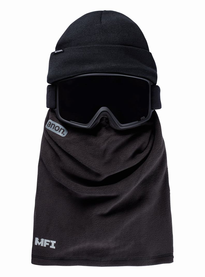 Cache Cou Burton Anon MFI® Beanie Homme Noir | 580246-YAK