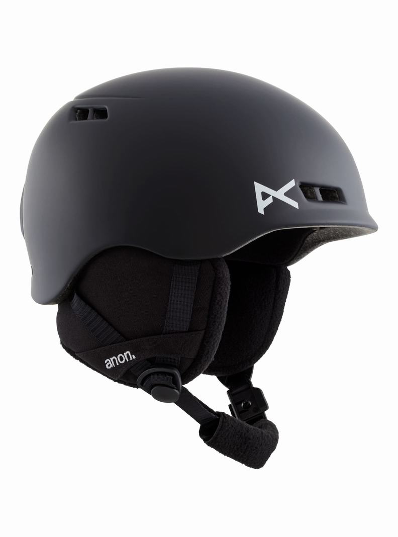 Casque Snowboard Burton Anon Burner Enfant Noir | 861354-BYQ