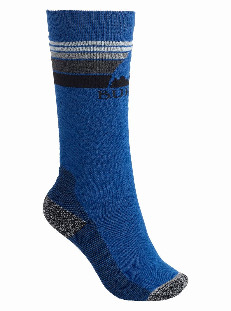 Chaussettes Burton Emblem Midweight Enfant Bleu | 270689-FON